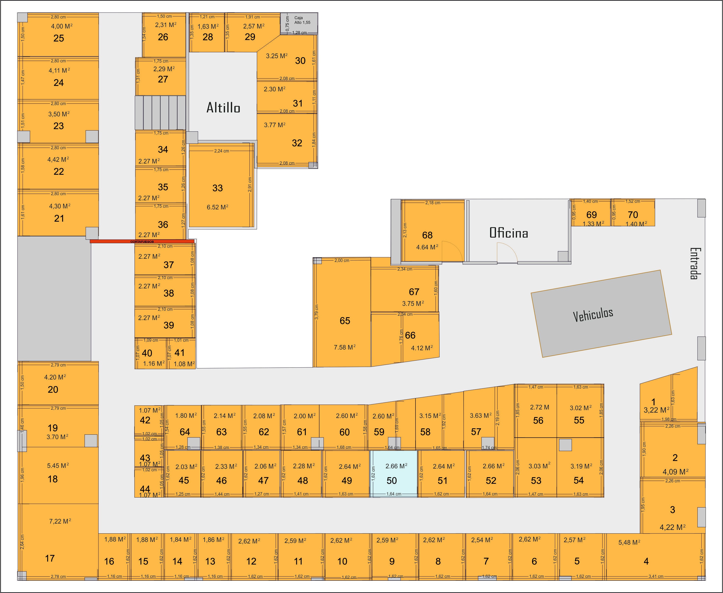 Trasteros de 1 m² hasta 7.30 m²